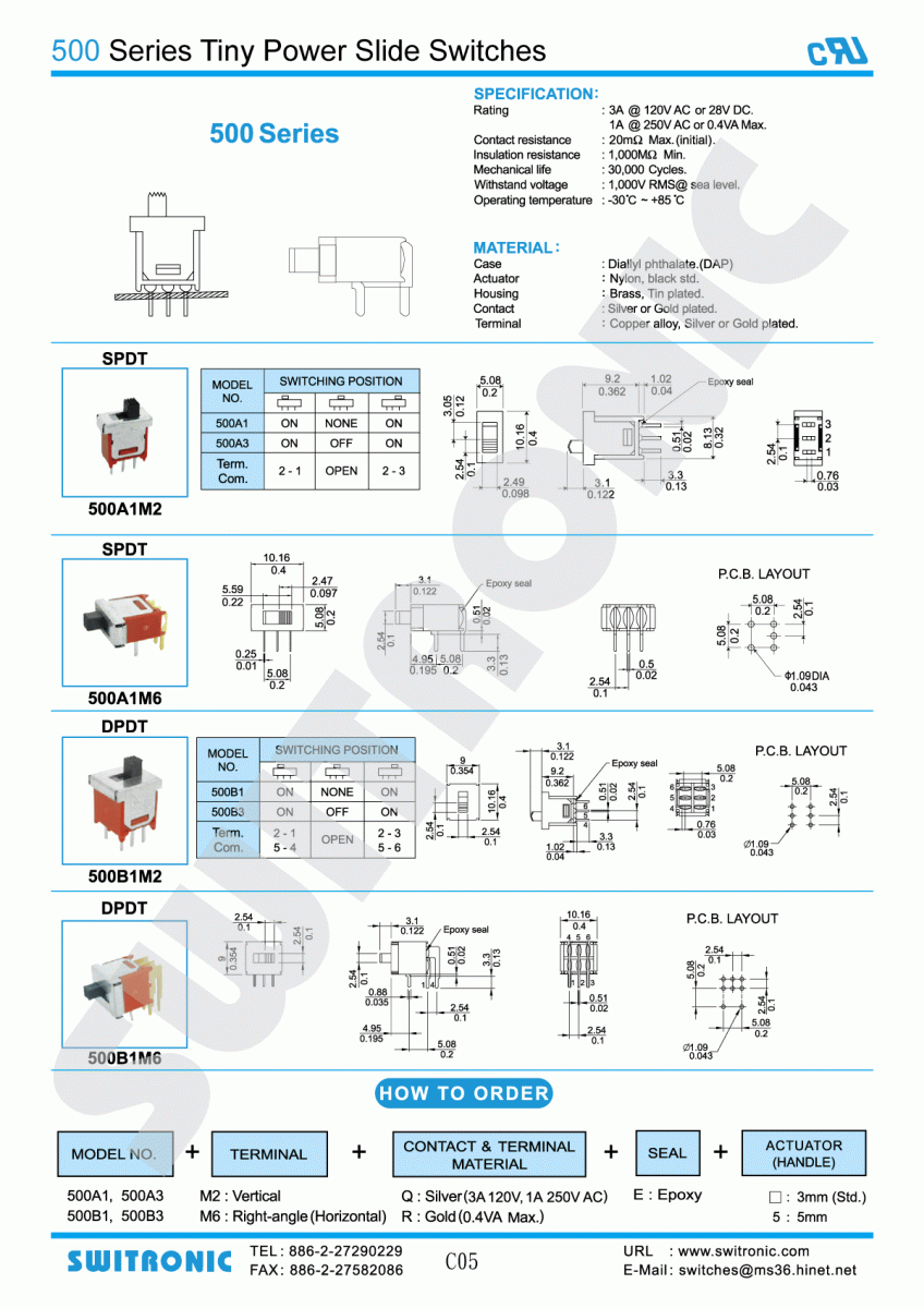 Slide Switch