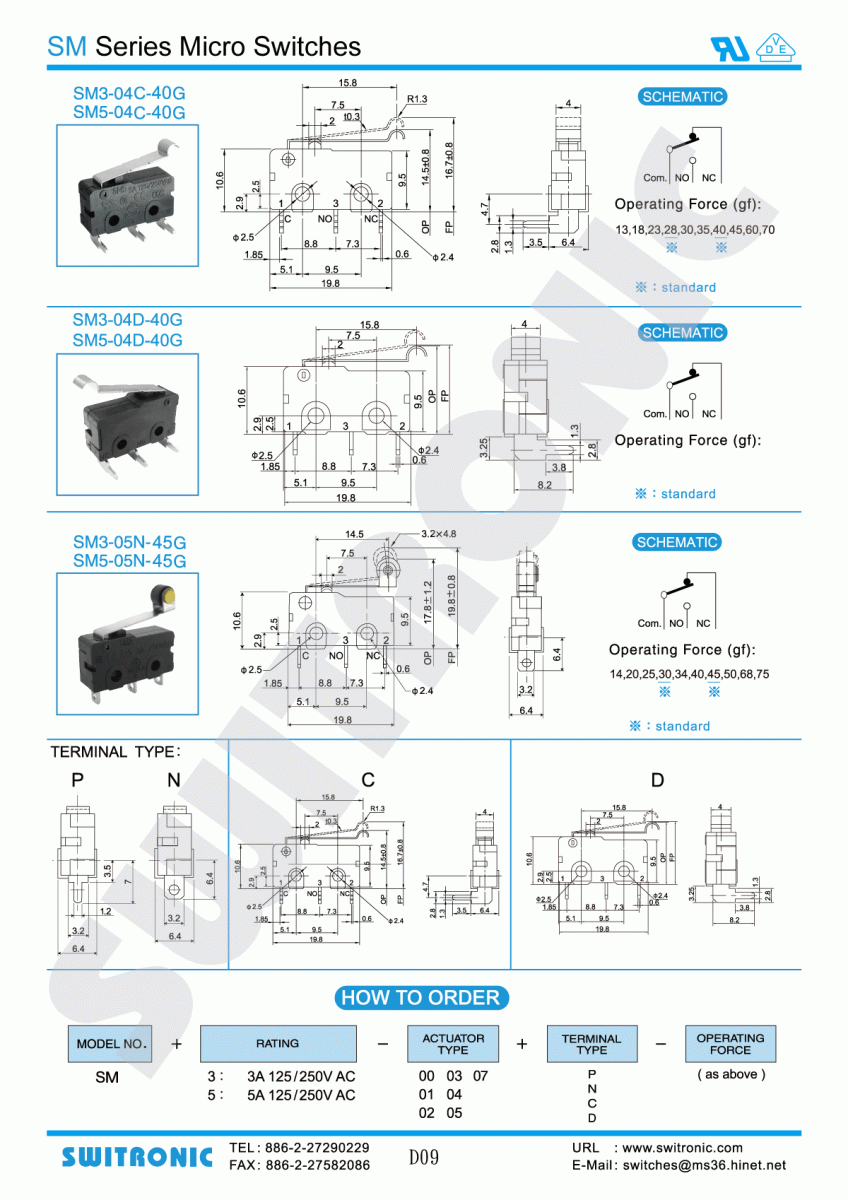 SM Micro Switch